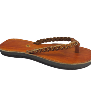Chinelo Feminino Cabedal Rasteirinha Couro Legítimo Antialérgico